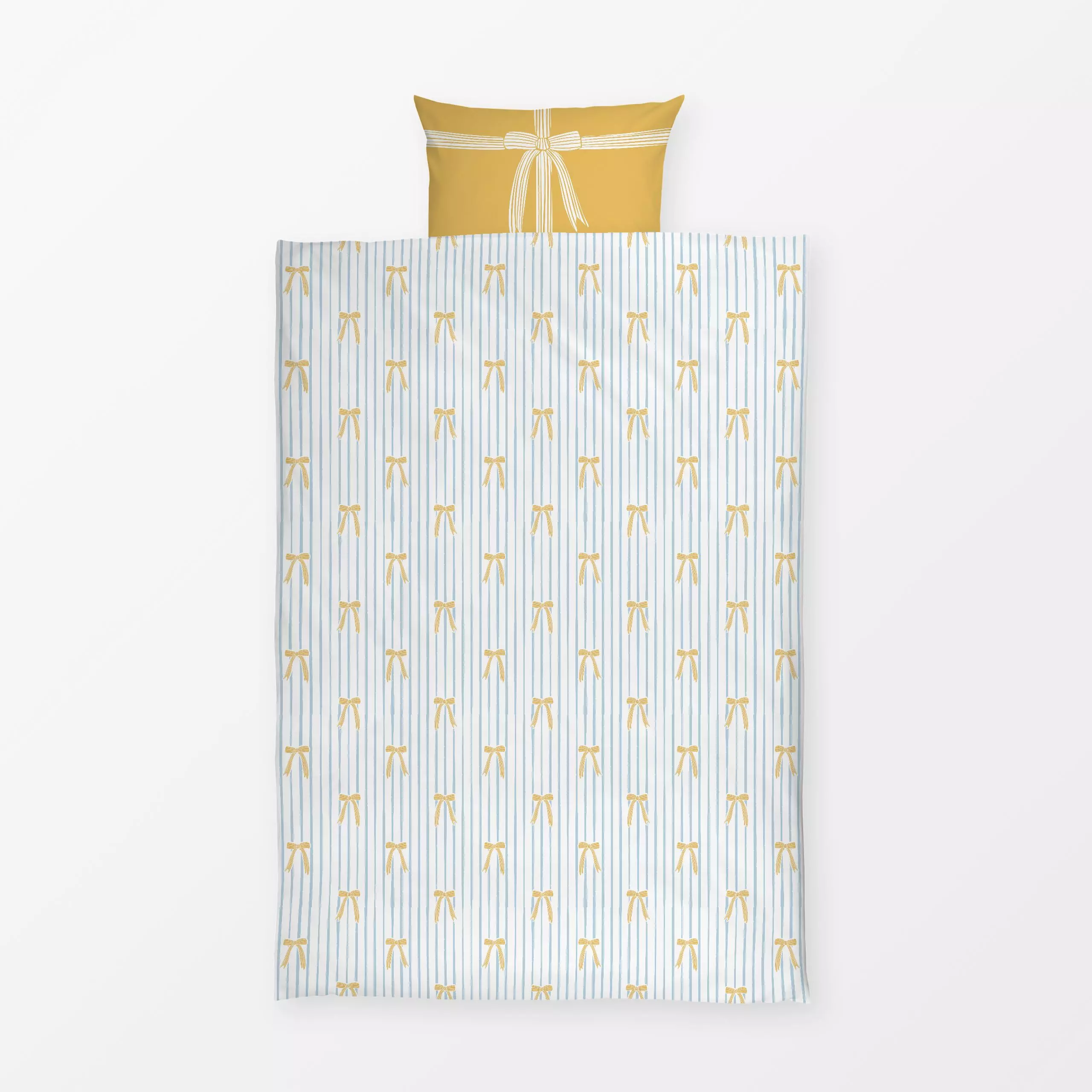 Bettwäsche Schleife gelb - Anlässe - von „moDeern Design Studio"; schleife, Fruehling, Fruehjahr, schleifendesign