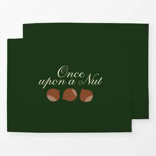 Tischset Once upon a Nut grün