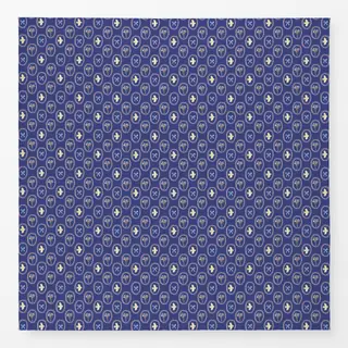 Tischdecke Midsummer Blumen Schleife blau