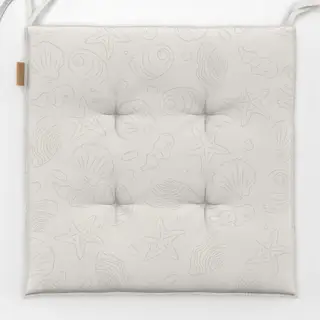 Sitzkissen Seashell Pattern Beige