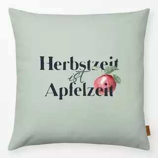 Kissen Herbstzeit Apfelzeit grün