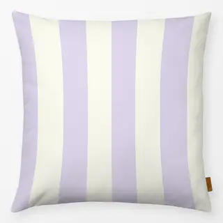 Kissen Streifen Lila Flieder Creme
