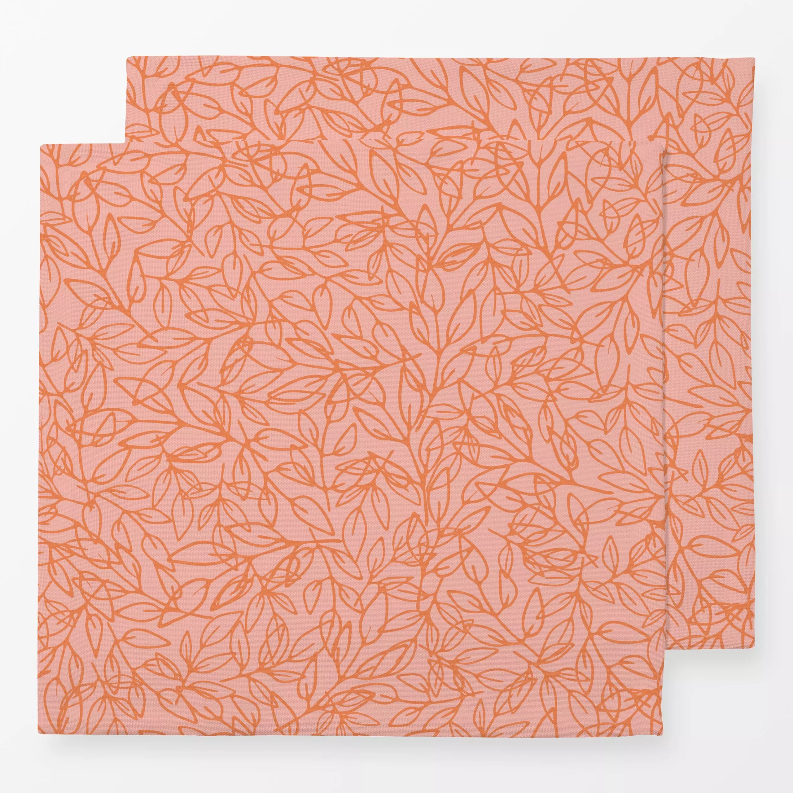 Servietten Zweige rosa rot - Frühling, Symbole & Muster, Pflanzen & Botanik - von „Kathrin Woo"; Muster, modern, verspielt, ...