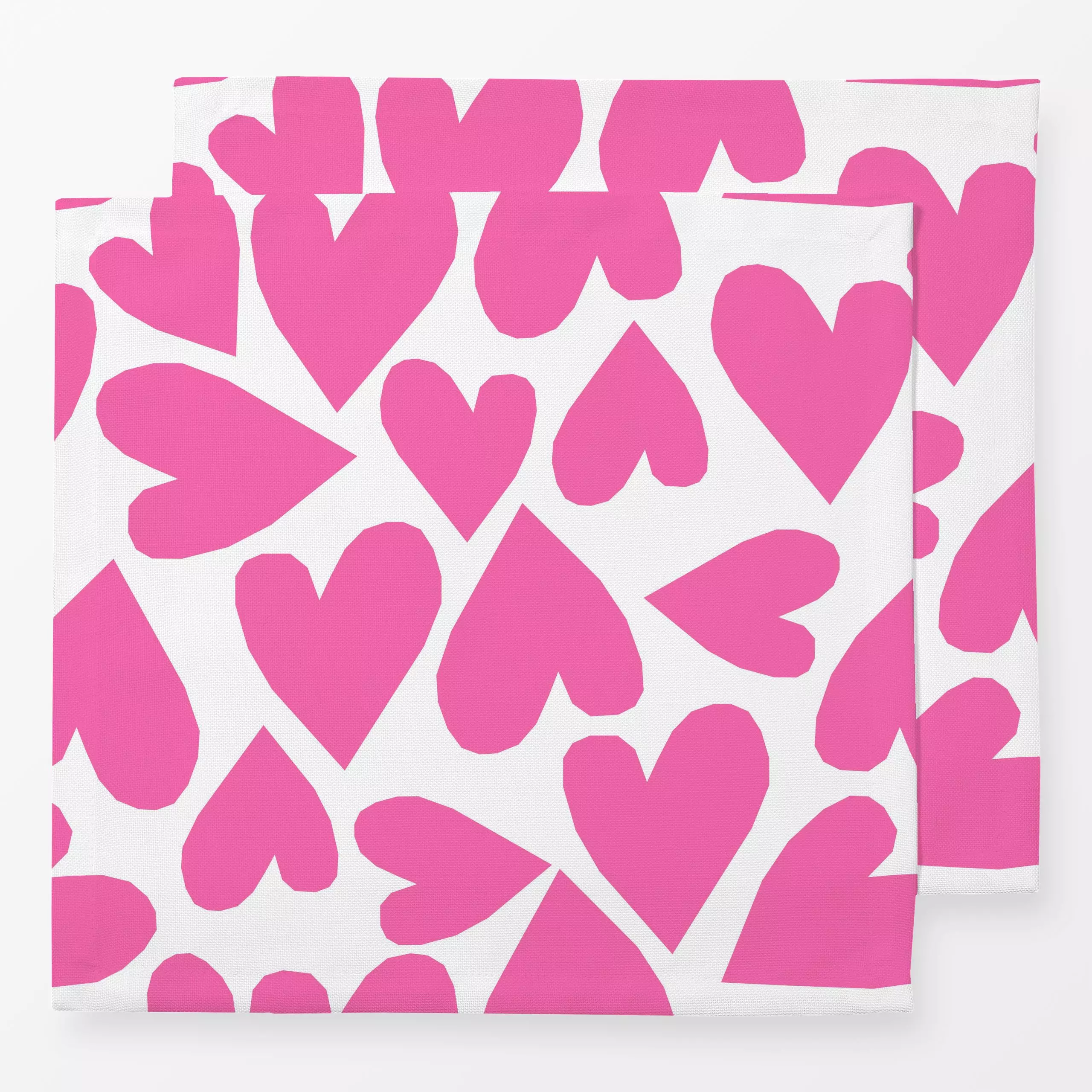 Servietten Pinke Herzen - Liebe, Romantik & Pride, Symbole & Muster - von „Lisa Jasmin Bauer"; Herzen, Liebe, Herz, Herzchen...