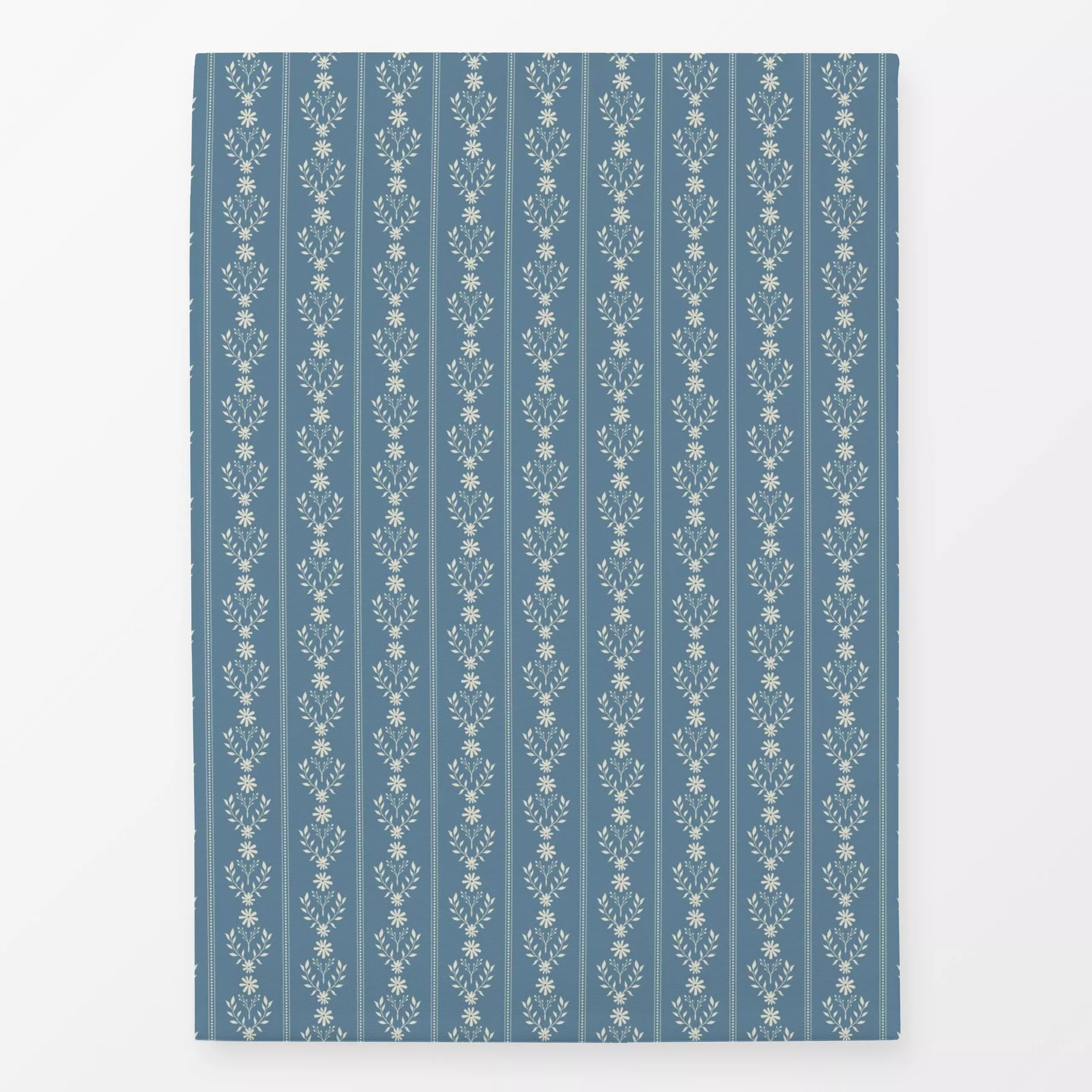 Geschirrtücher Landhaus Blumen Blau Weiss - Blumen & Florales, Symbole & Muster, Pflanzen & Botanik - von „DEINKI Studio"; S...