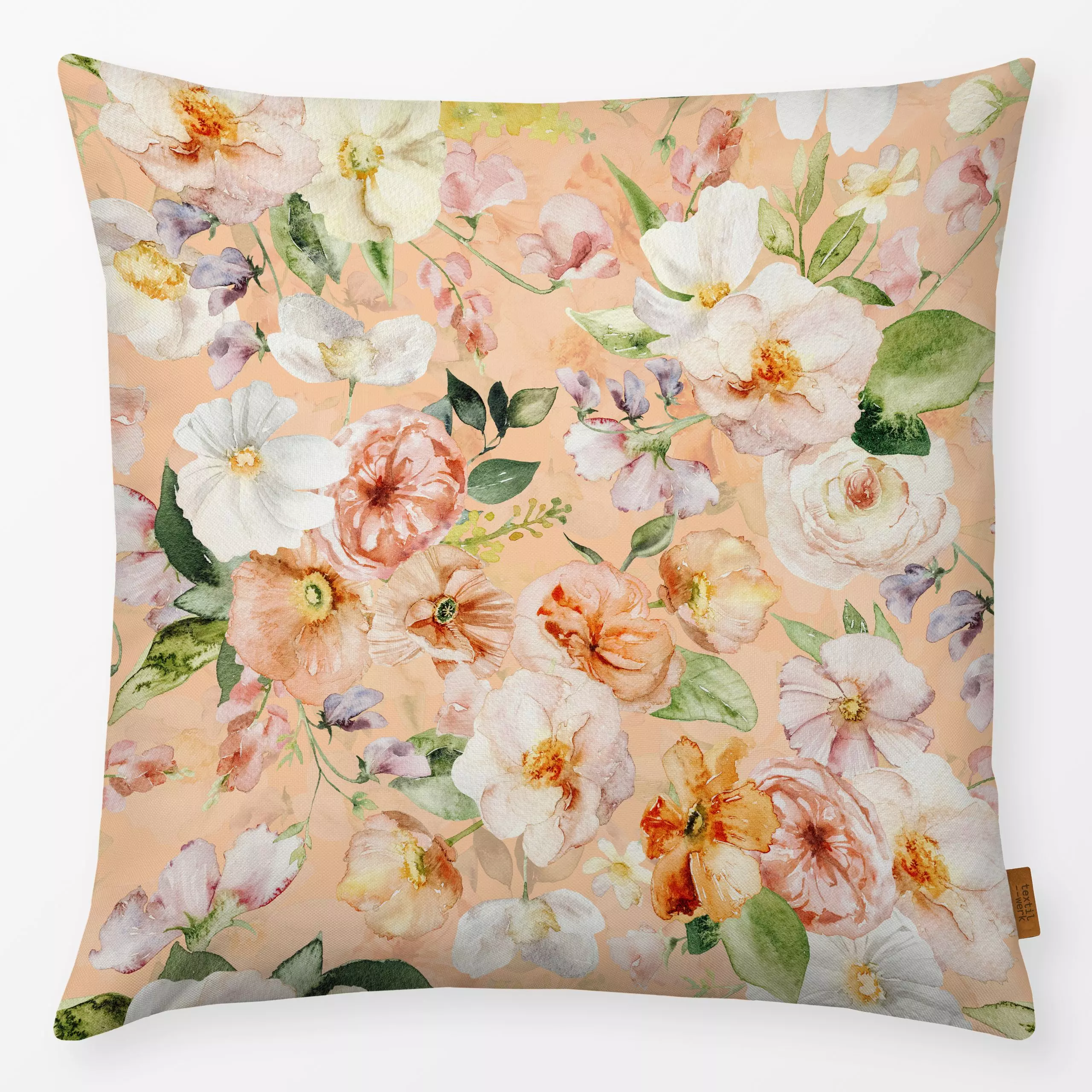 Kissen Sommerblumen Wiese 2 - Blumen & Florales, Sommer - von „Uta Naumann"; boho, Natur, skandinavisch, Blumen, Garten, Blü...