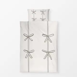 Bettwäsche Schleifen schwarz