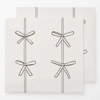 Servietten Schleifen schwarz