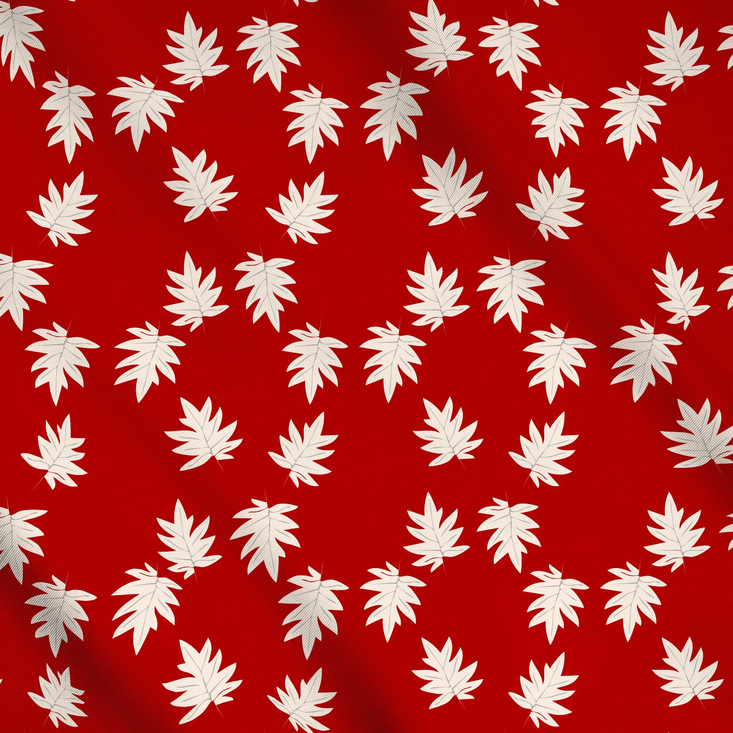 Meterware kleine rote Blätter - Weihnachten, Pflanzen & Botanik - von „Sara Maria"; Blatt, Merry Christmas, Weihnachten, Win...