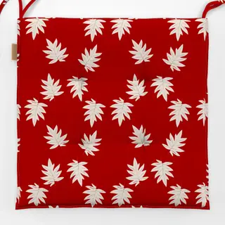 Sitzkissen kleine rote Blätter