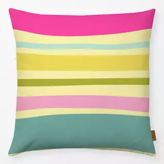 Kissen Retro Bunte Sommer Streifen