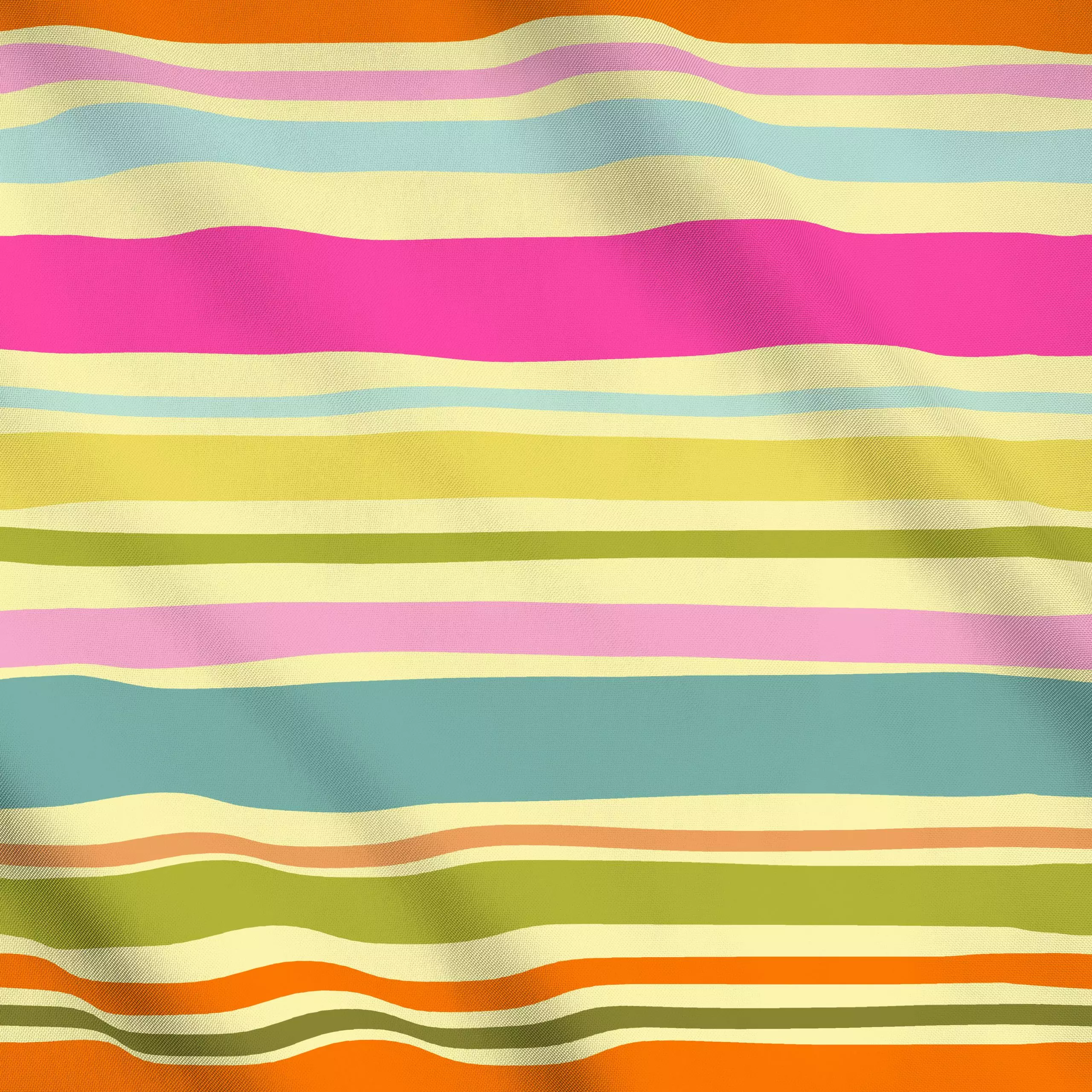 Meterware Retro Bunte Sommer Streifen - Sommer, Symbole & Muster, Retro & Vintage - von „Uta Naumann"; boho, Streifen, Retro...