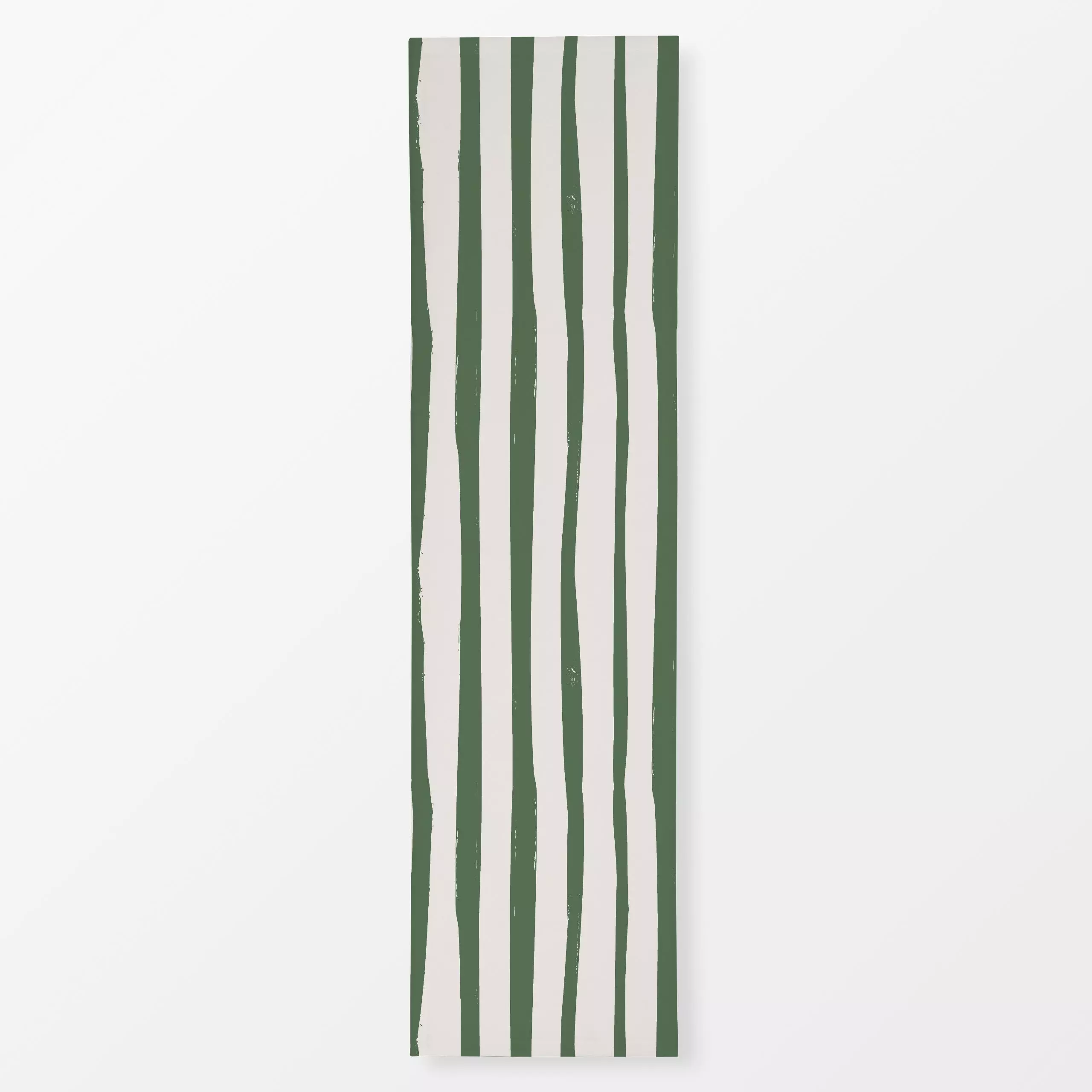 Tischläufer Stripes Orla green - Symbole & Muster - von „Kruth Design"; Streifen, modern, Herbstdeko, schlicht, Gartendeko, ...