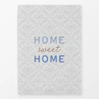 Geschirrtücher Home sweet Home Damask blau