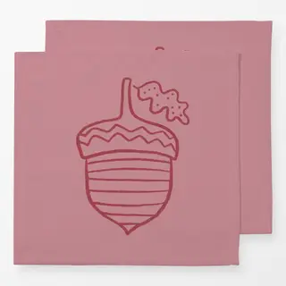 Servietten EICHEL HERBST Rosa