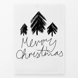 Geschirrtücher Merry Christmas Wald