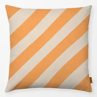 Kissen Streifen diagonal sonnengelb