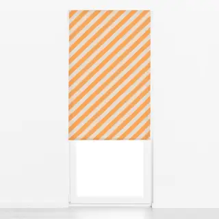 Raffrollo Streifen diagonal sonnengelb