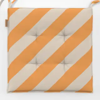 Sitzkissen Streifen diagonal sonnengelb