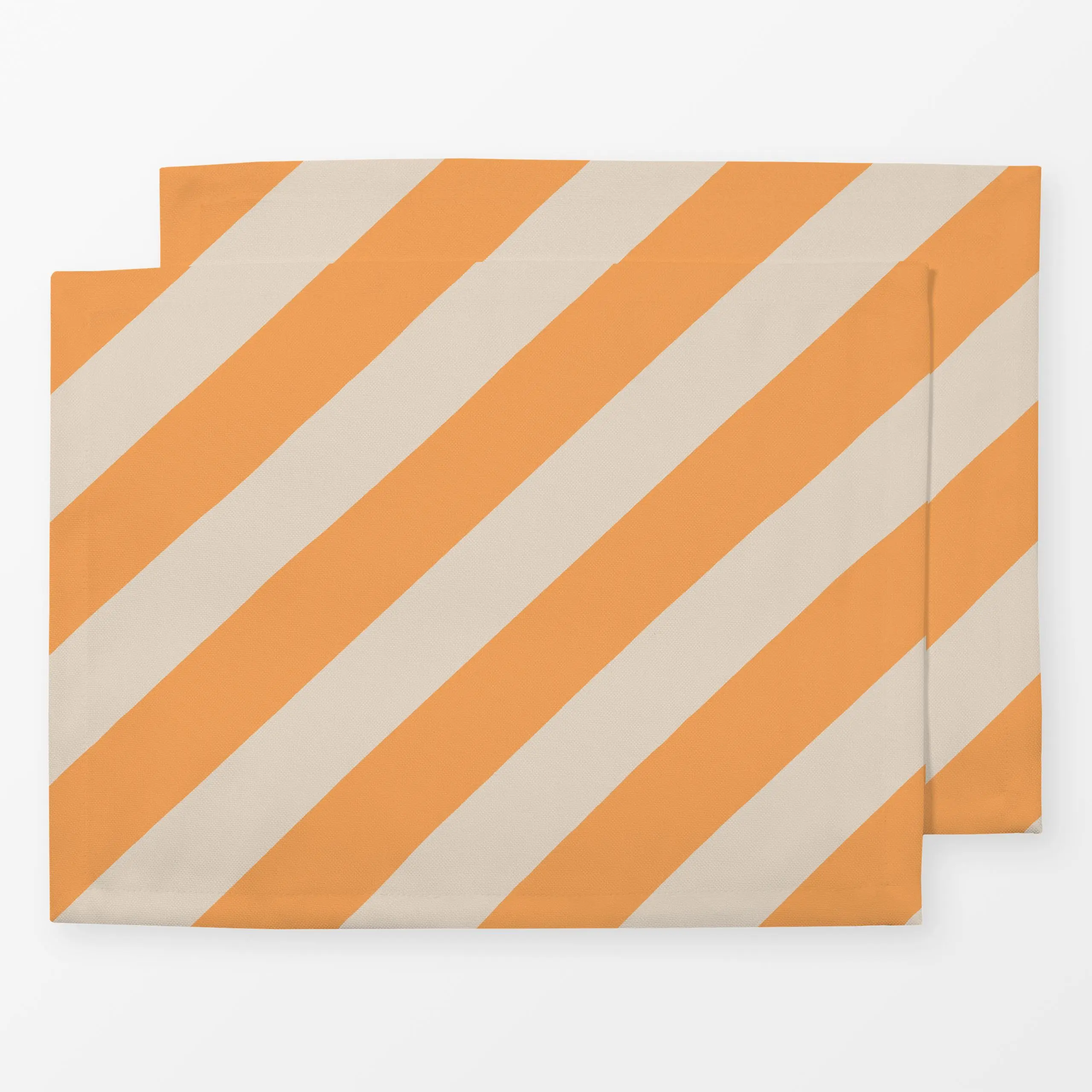 Tischset Streifen diagonal sonnengelb - Frühling, Sommer, Symbole & Muster - von „Studio Kesse"