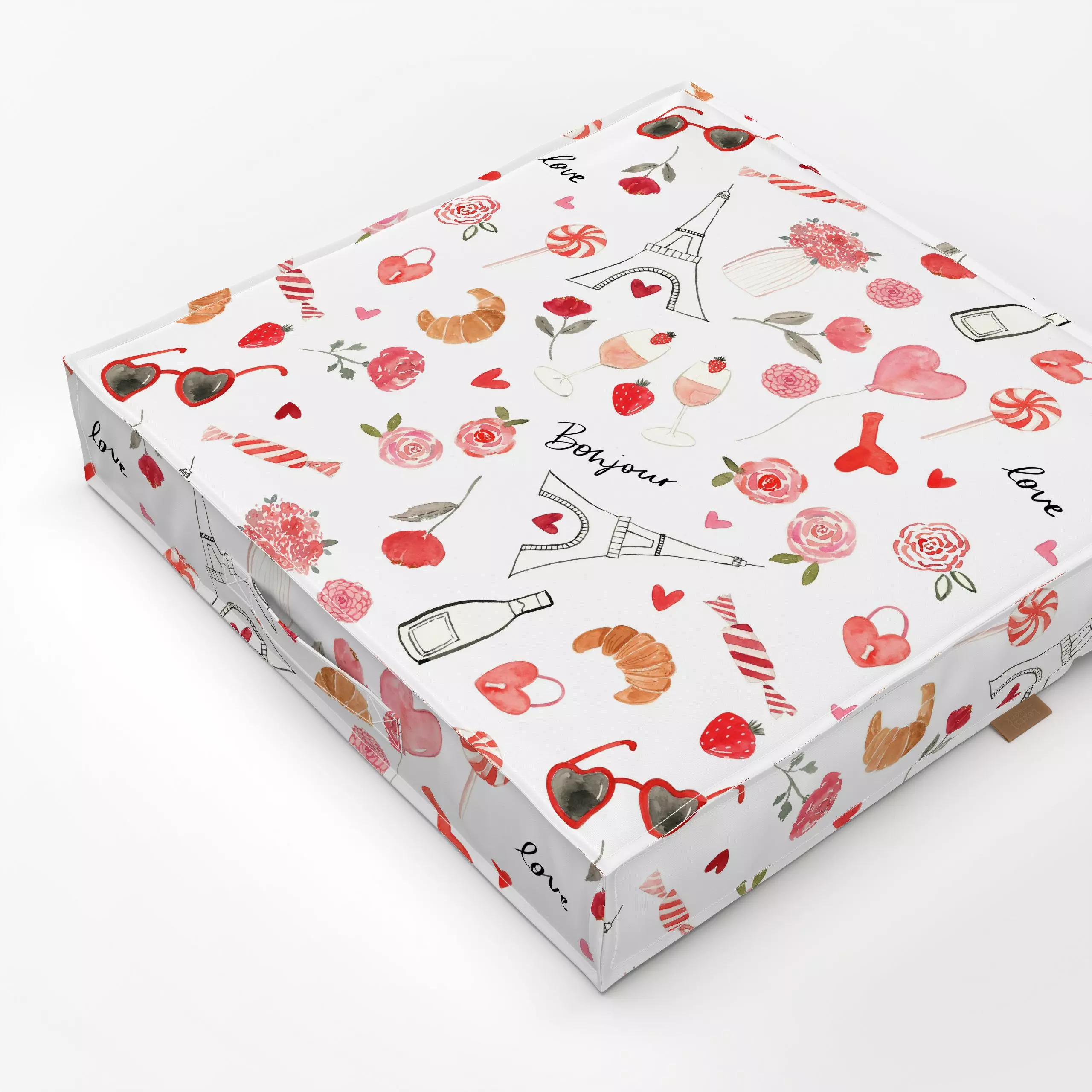 Bodenkissen Paris All you need is love - Liebe, Romantik & Pride, Städte & Länder, Symbole & Muster - von „Lena Yokota"; Mus...