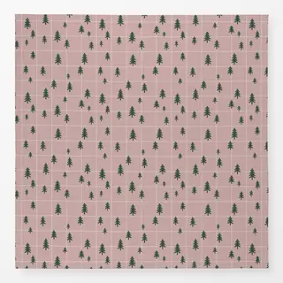 Tischdecke Bäume rosa Karo