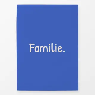 Geschirrtücher Familie blau