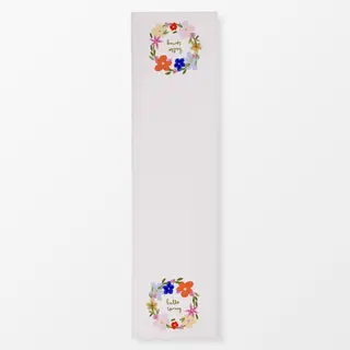 Tischläufer Blumenkranz Spring Beige