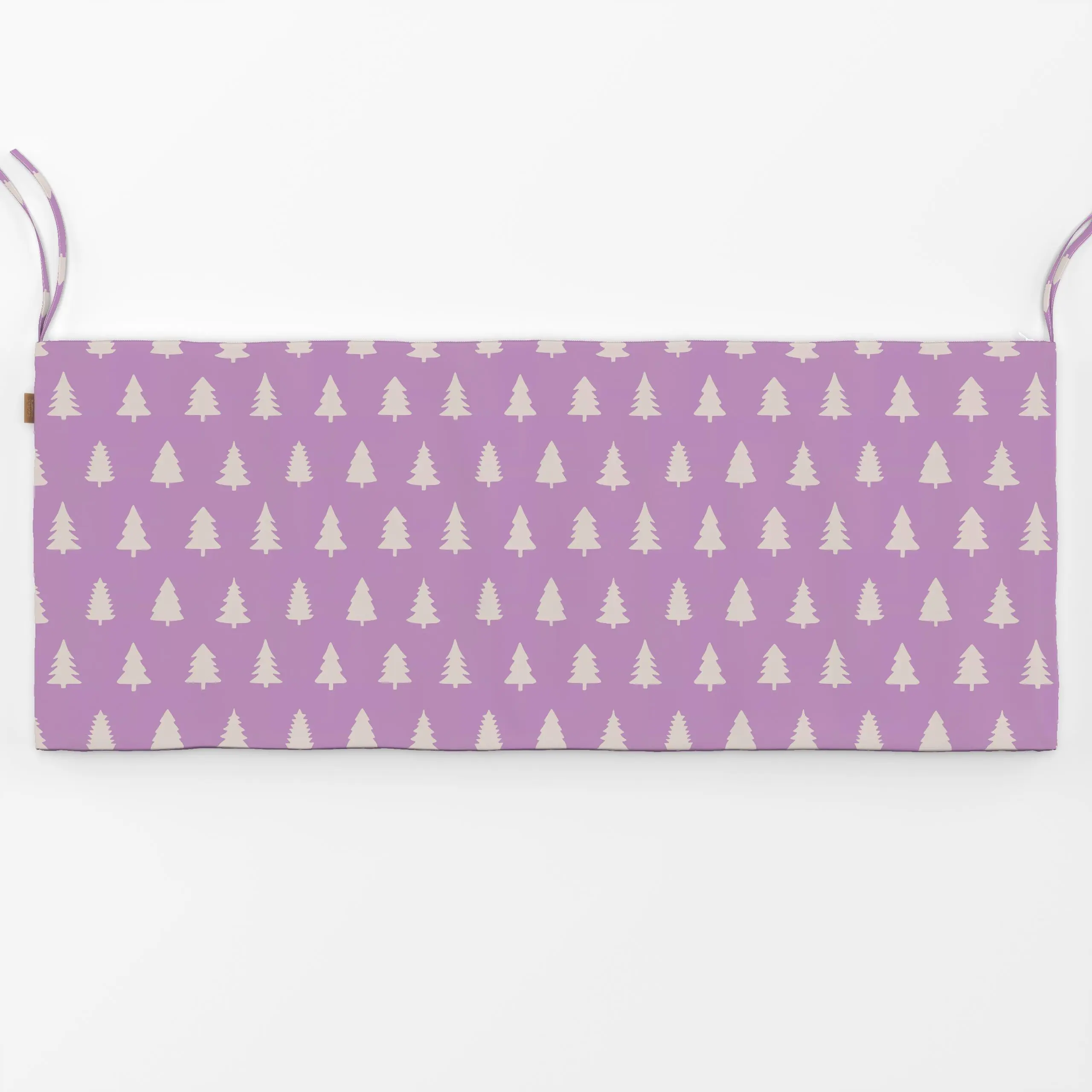 Bankauflage Weihnachtsbäume flieder klein - Weihnachten, Winter - von „Studio Kesse"