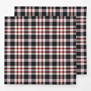Servietten Tartan Plaid anthrazit
