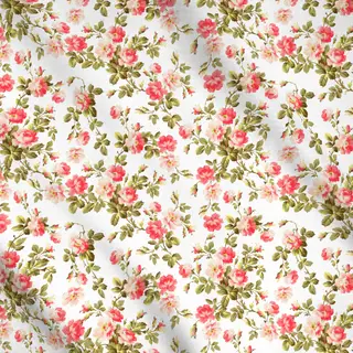 Meterware Vintage Streublümchen Rosen