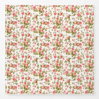 Tischdecke Vintage Streublümchen Rosen