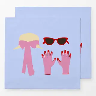 Servietten Garten Essentials Hellblau