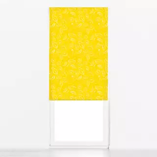 Raffrollo Zitronen gelb