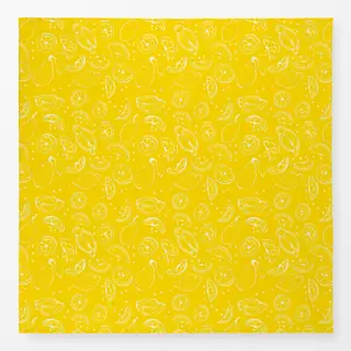Tischdecke Zitronen gelb