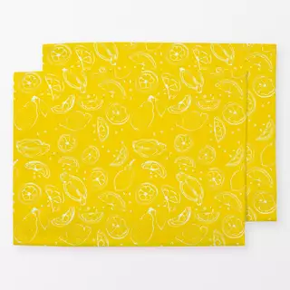 Tischset Zitronen gelb