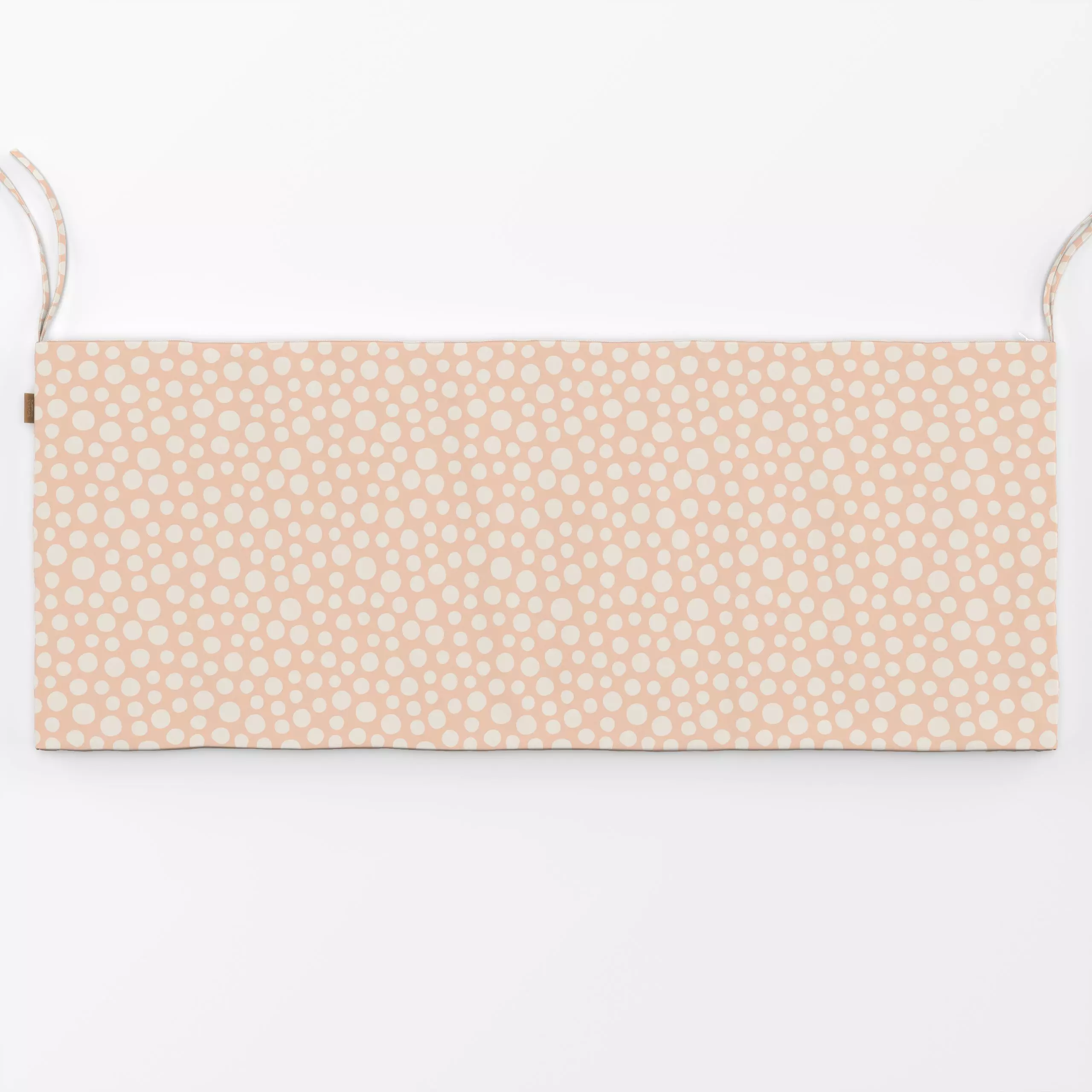 Bankauflage Happy Dots pink white - Symbole & Muster - von „Karen Menzenbach"; Muster, Punkte, rosa, Kreise, organisch, gepu...