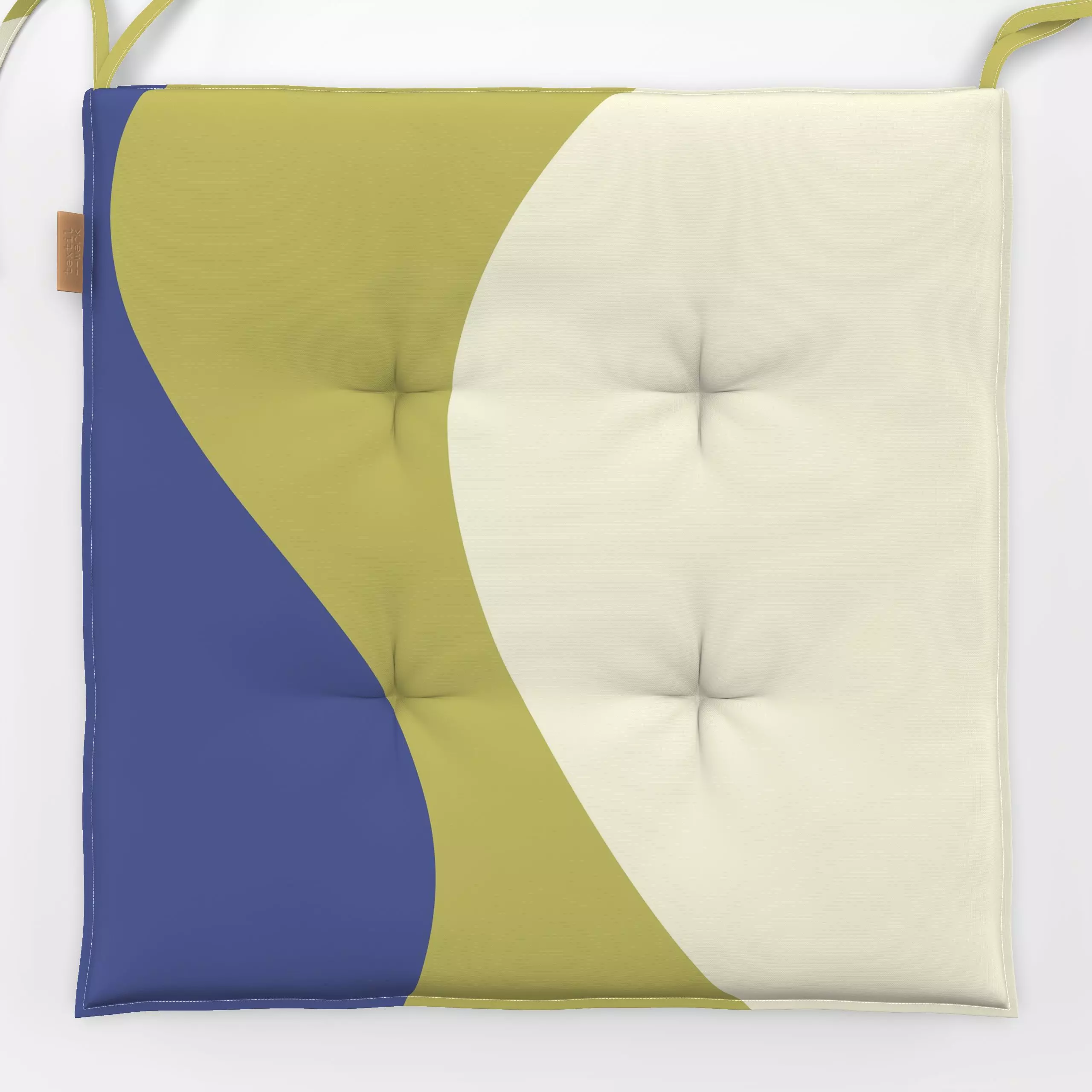 Sitzkissen Farbfreude Formen 1 - Symbole & Muster, Retro & Vintage - von „Primus Pattern"; minimal, abstrakt, Retro, Geometr...