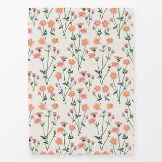 Geschirrtuch Wild Flowers Rosé Offwhite