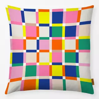 Kissen Bunte Quadrate Karo