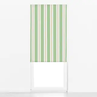 Raffrollo Stripes Green Beige