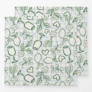 Servietten Skizziertes Picknick