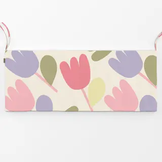 Bankauflage Abstraktes Tulpen Muster