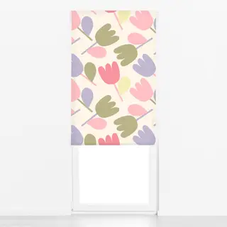 Raffrollo Abstraktes Tulpen Muster