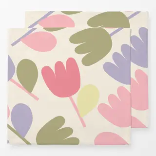 Servietten Abstraktes Tulpen Muster
