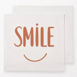 Servietten Smile beige braun