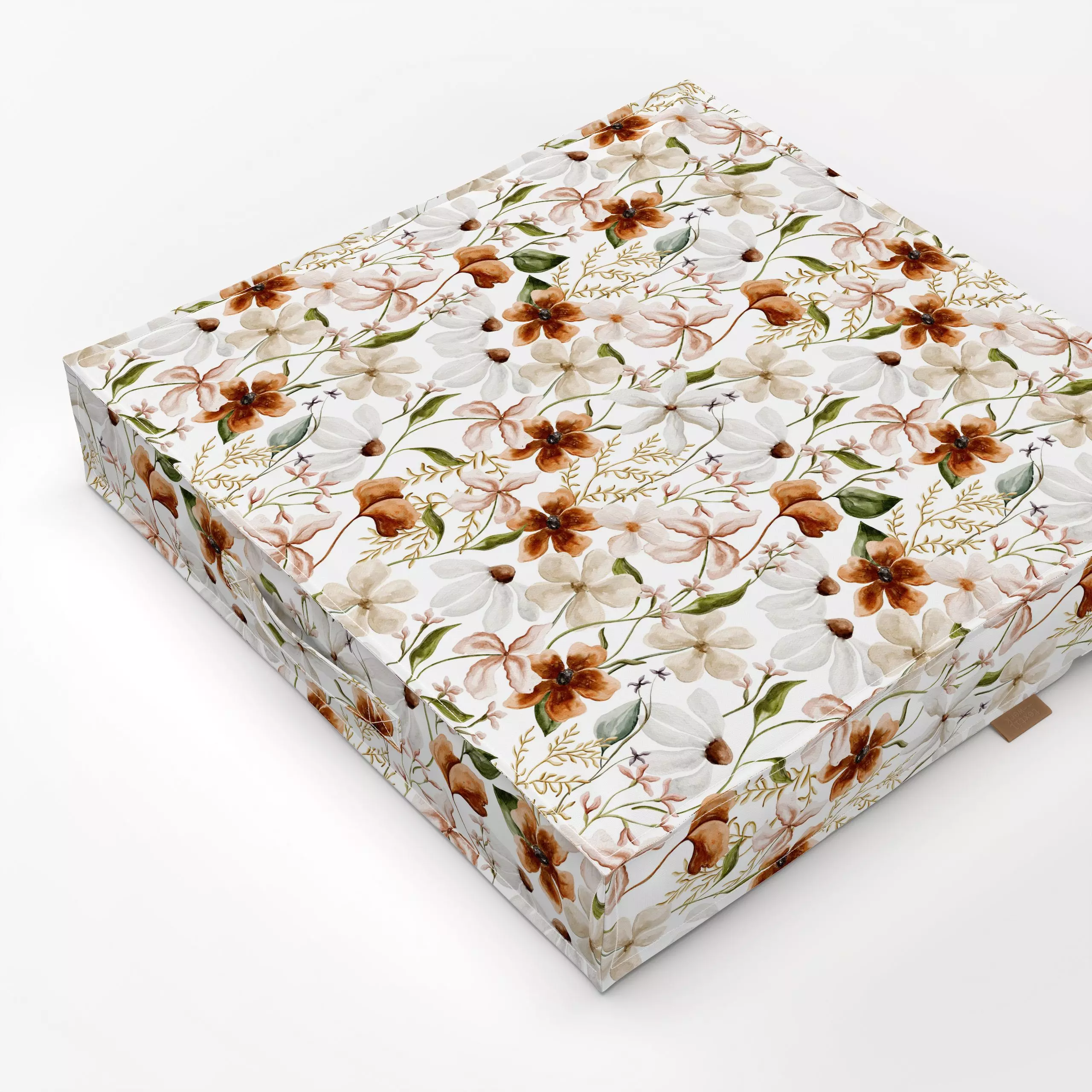 Bodenkissen Unendliche Liebe - Blumen - Blumen & Florales - von „Uta Naumann“; boho, Muster, Blumen, Garten, Blüten, Wildblu...