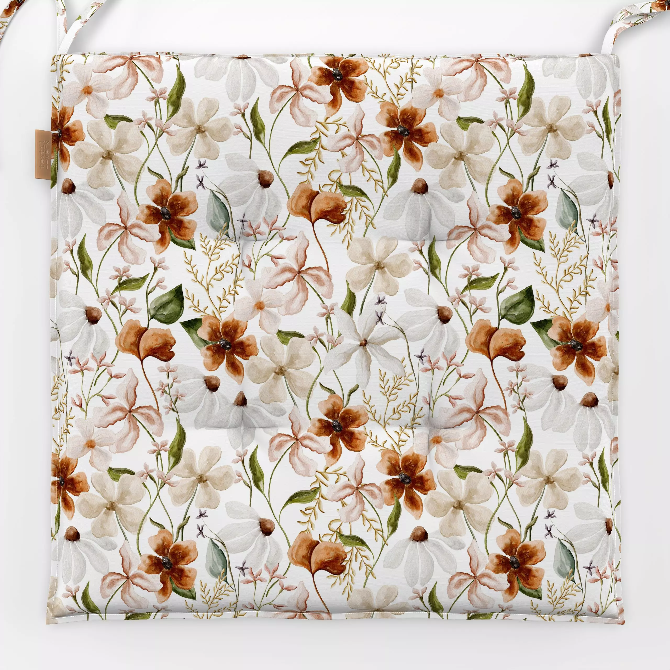 Sitzkissen Unendliche Liebe - Blumen - Blumen & Florales - von „Uta Naumann"; boho, Muster, Blumen, Garten, Blüten, Wildblum...