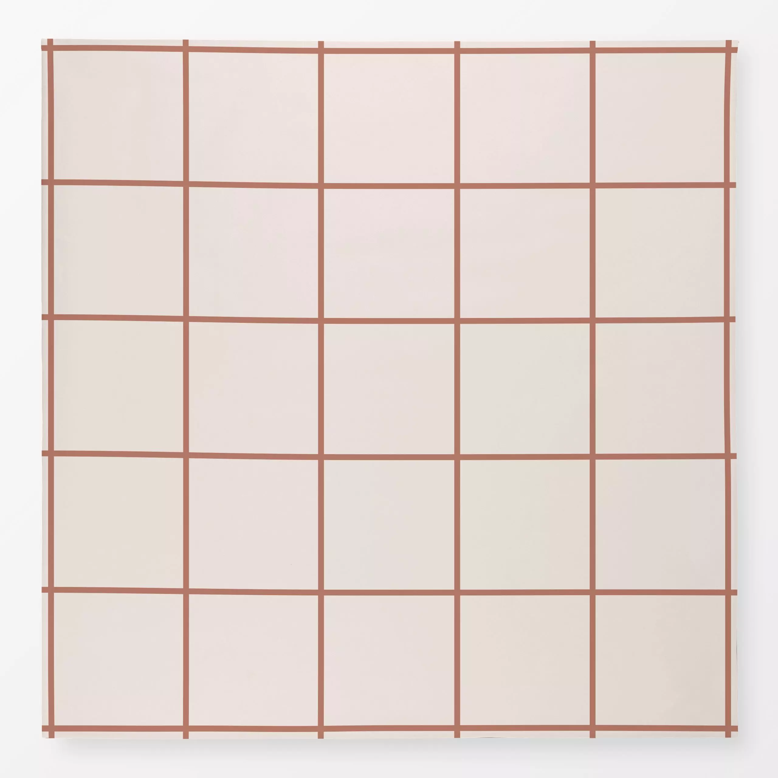 Tischdecke Blush Teracotta Karo - Sommer, Symbole & Muster - von „Uta Naumann"; boho, beige, grid, Karo, minimalistisch, kar...