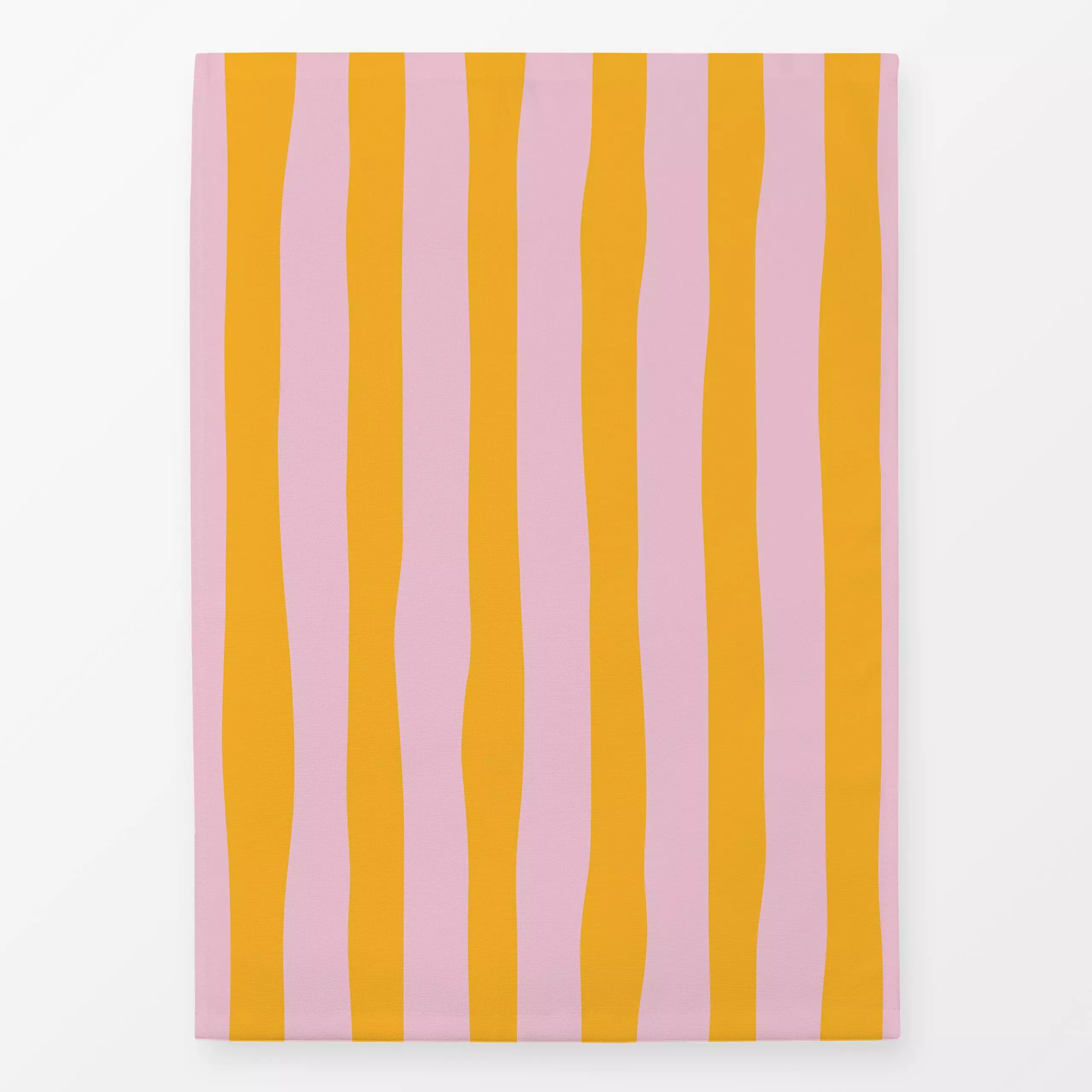 Geschirrtücher Streifen gelb-rosa - Sommer, Symbole & Muster - von „moDeern Design Studio"; Streifen, modern, Sommer, Streif...